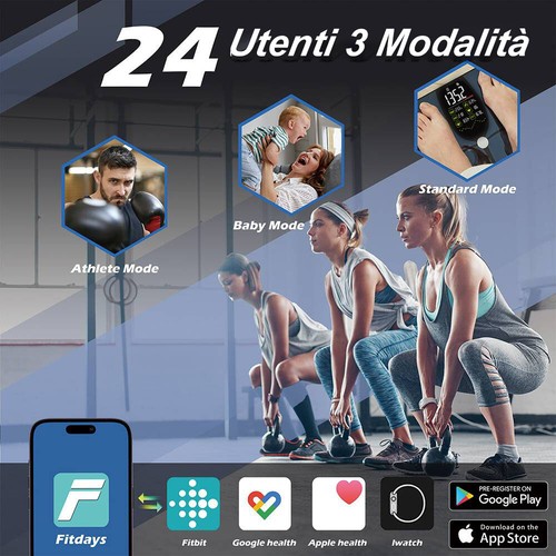Lepulse Bilancia Pesapersone Professionale Bilancia Massa Magra e Grassa con App - Foto 12 di 13