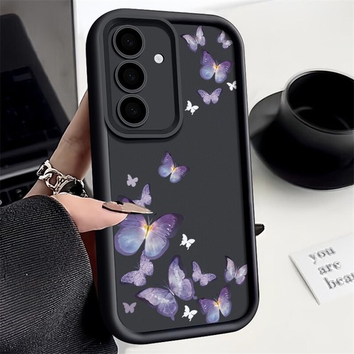 Funda de teléfono para Samsung A16 A25 A05S A54 A34 S25 S24 FE cubierta de silicona mariposa - Imagen 2 de 19