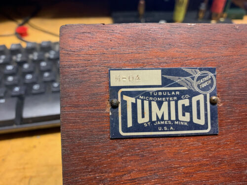 VINTAGE TUMICO TUBULAR MICROMETER M0-4LN M04-3424 - Picture 2 of 3