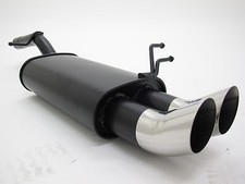 NOVUS Sportauspuff Endschalldämpfer 2x76 D-T-M passend für FORD FIESTA MK6 JH/JD