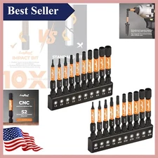 Versatile S2 Steel Hex Bits 20pcs Set with Magnetism - Torsion Zone Design