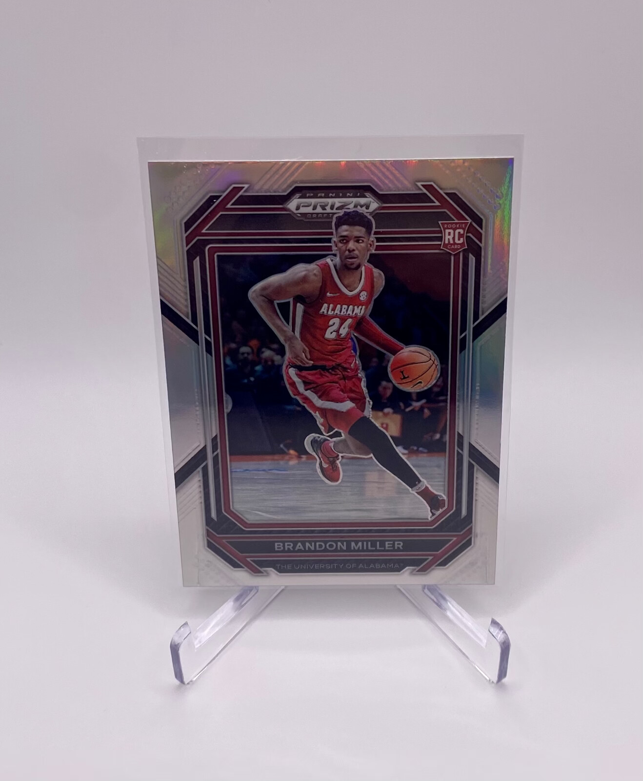2023 Panini Prizm Draft Picks Brandon Miller #63 Rookie Silver Prizm RC