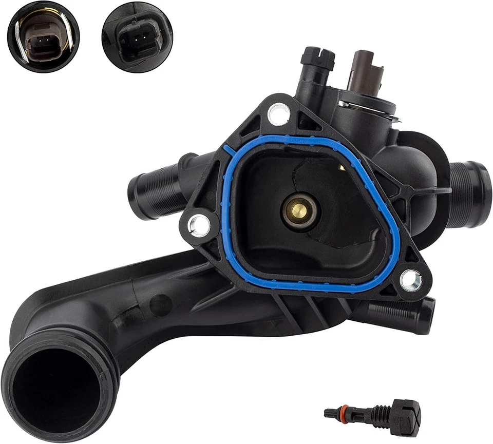 Termostato de líquido refrigerante e conjunto de carcaça com sensor e junta para Mini Cooper 2007-13 - Imagem 3 de 4