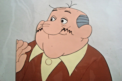 Dennis The Menace Production Animation Hand-Painted Cel Mr. Wilson Close-up 1B