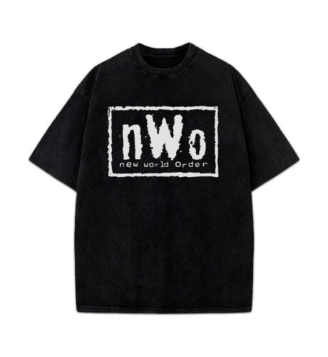 nWo New World Order Hulk Hogan Wrestling Black 90's 2000's Men T-Shirt - Afbeelding 1 van 5
