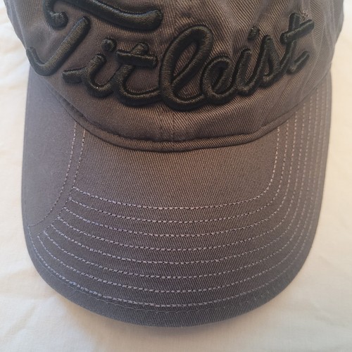 Titleist By New Era Golfing Hat Cap Adjustable Dark Gray W/Black Spellout Unisex - Picture 18 of 24