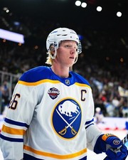 Rasmus Dahlin 2024 Global Series Prague Buffalo Sabres 8x10 NHL Hockey Photo