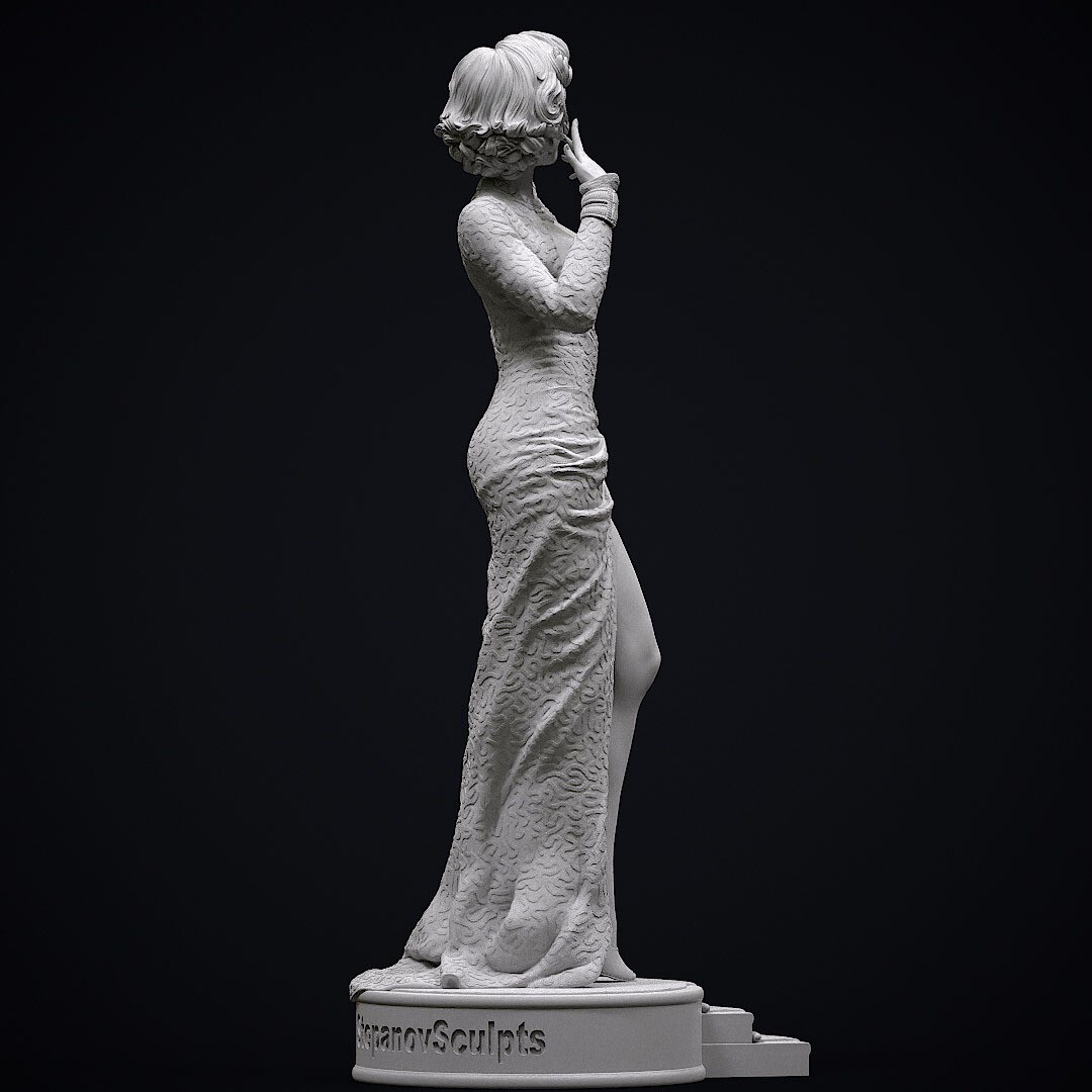 Marilyn Monroe - Model Kit Painted/Unpainted 3d Print GK