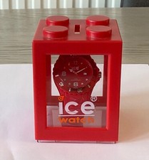 Unisex ICE Red Quartz Analogue Wristwatch - Working - Original Lego Money Box