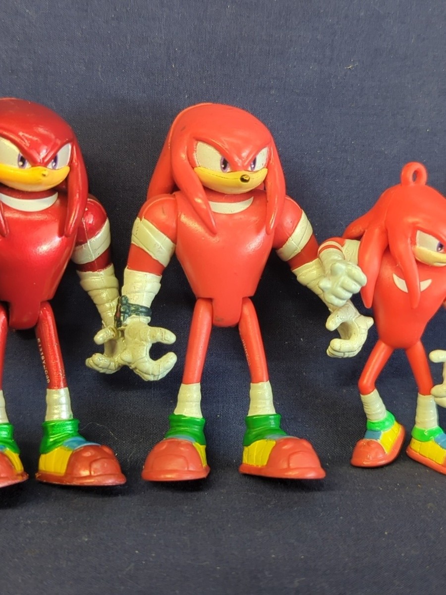 Sonic Boom Knuckles Metallic & Regular Action Figures Sega Sonic Boom Knuckles Metallic & Regular Action Figures Sega