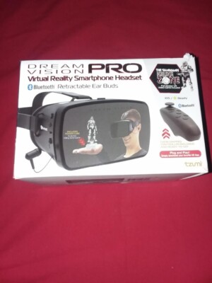 NEW TZUMI VIRTUAL REALITY SMARTPHONE HEADSET DREAM VISION PRO EAR BUDS BLUETOOTH
