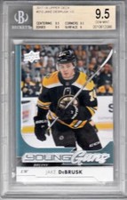 2017-18 Upper Deck #212 Jake Debrusk YG BGS 9.5 2086