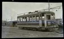 Orig 1930s Steinway Lines Trolley Woodside Queens New York NYC Photo Negative