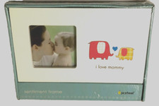 Pearhead I Love Mommy Elephant White 6" x 10" Picture Rectangle Frame New