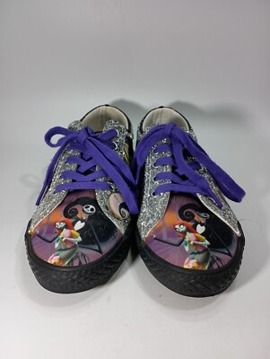 Nightmare Before Christmas Ever Sparkle Shoe Bradford Exchange Girls Size 