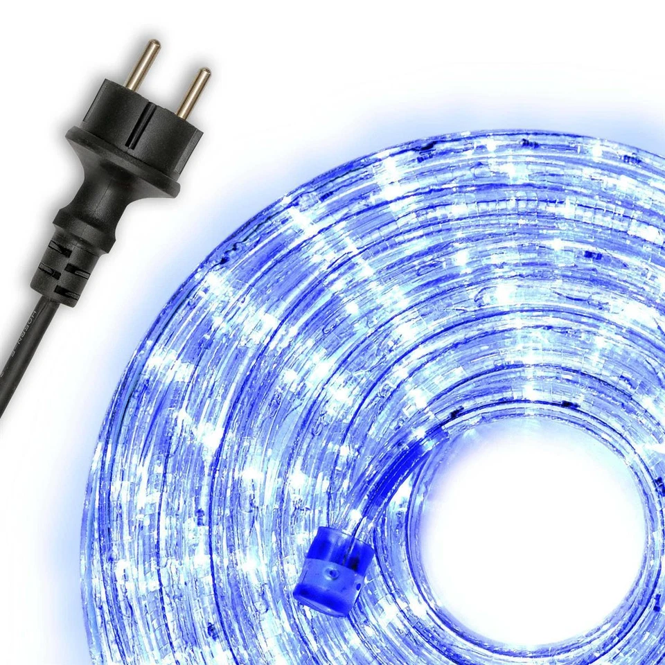10 m LED Lichterschlauch blau Lichterkette Partybeleuchtung Partylicht 240 LED - Bild 1 von 4