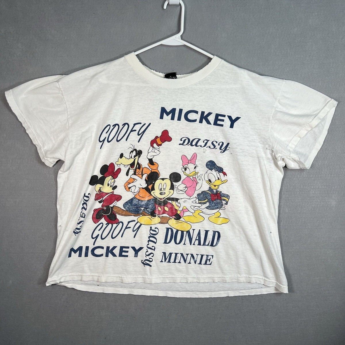 Vintage 90s Disney Mickey Unlimited Goofy Donald Daisy Minnie T