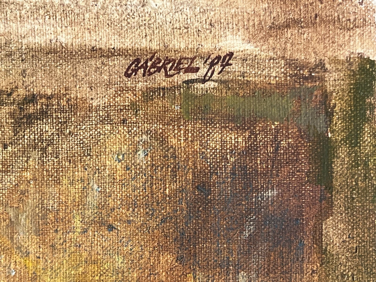 Gabriel Jozsef , Hungría , oil painting , with label of gallery