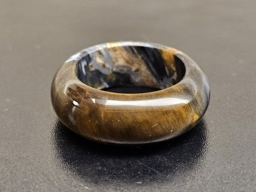 Natural Pietersite Namibia Ring Band US Size 6.5 - Picture 2 of 6