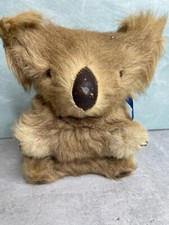 Vintage 1970s Koala Real Fur Australia Teddy Bear toy soft 10"
