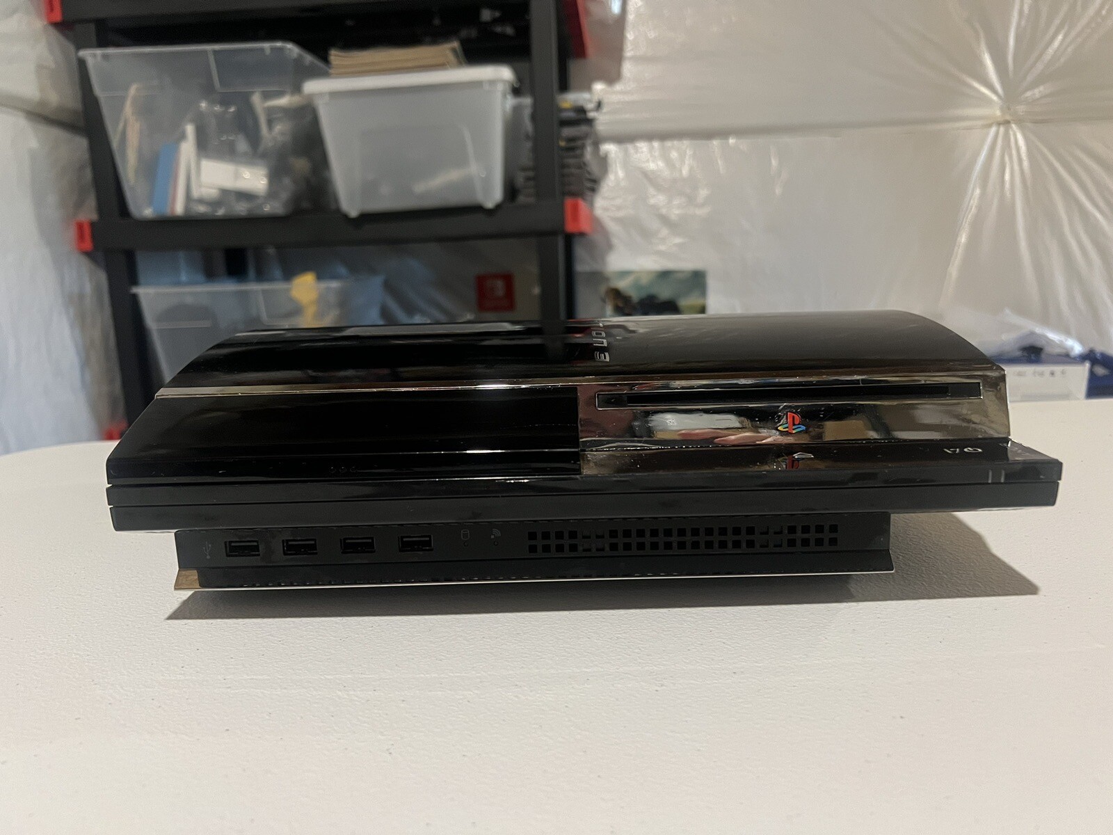 Sony PlayStation 3 80GB CECHE01 Console Black Fat PS3 PS2 Backwards