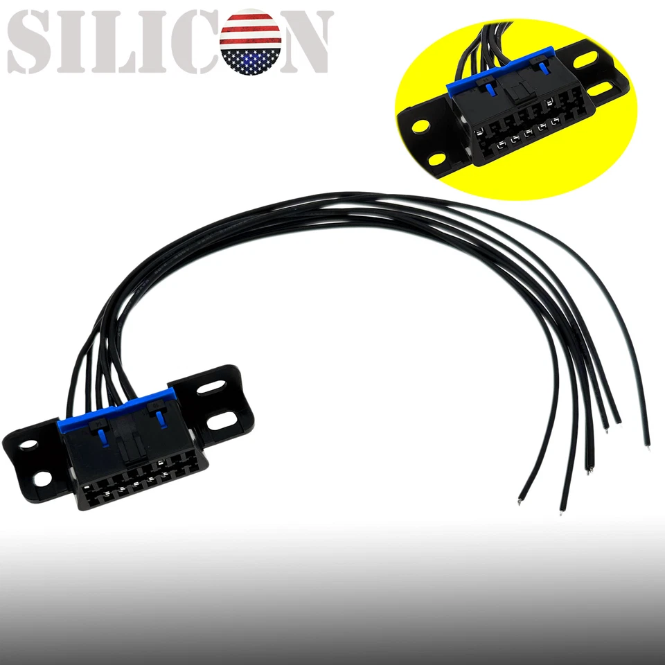 Conector de arnés de puerto serie OBDII OBD2 coleta enlace de datos para Jeep Foto 3 de 4