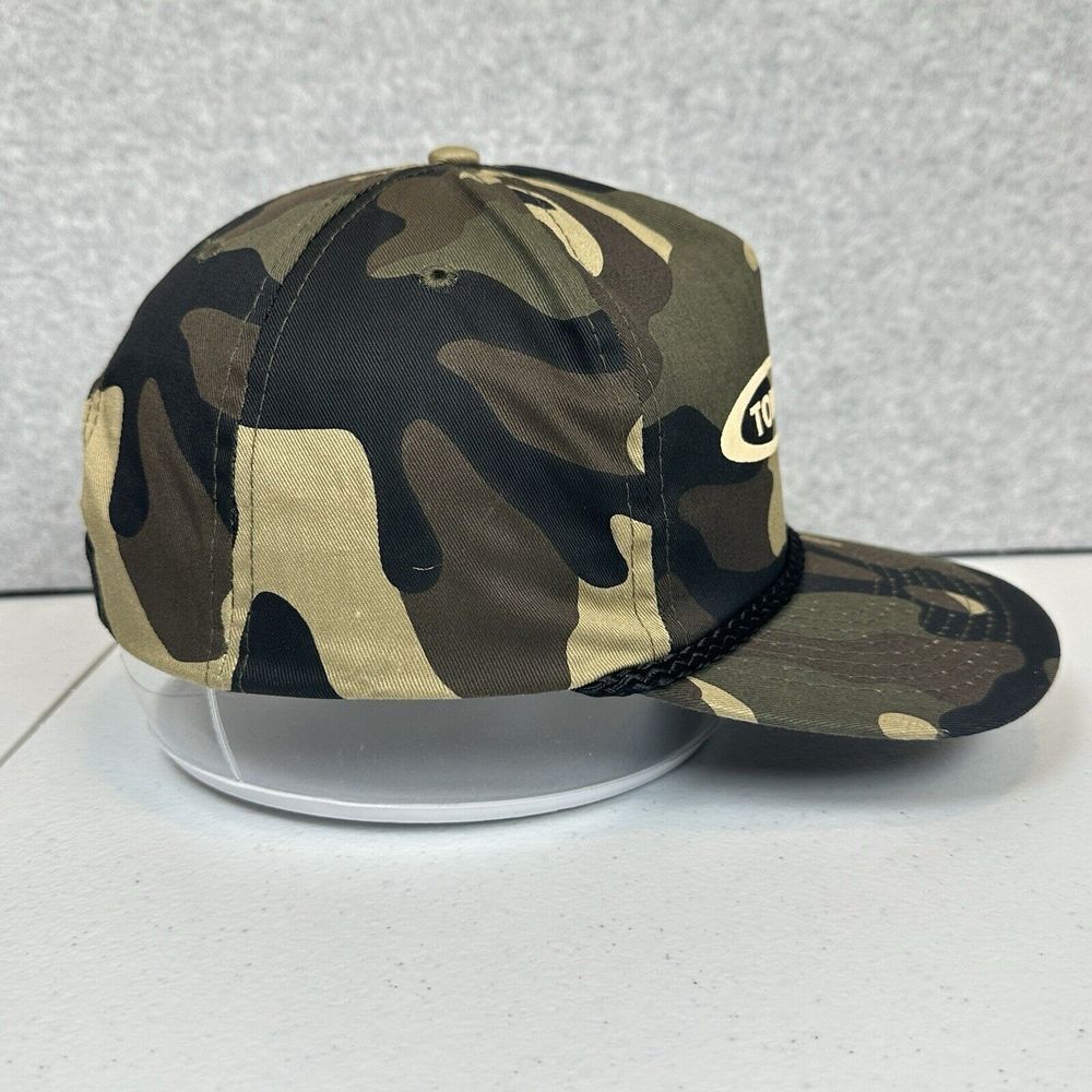 Vintage Townley Engineering and Manufacturing Snap Back Trucker Hat Cap Camo View 2