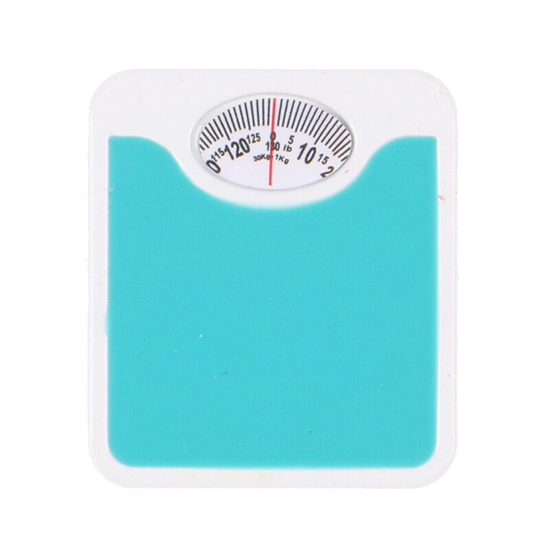 1/12 Scale Miniature Weight Scale - Dollhouse Kitchen & Doctor's Office Accessory
