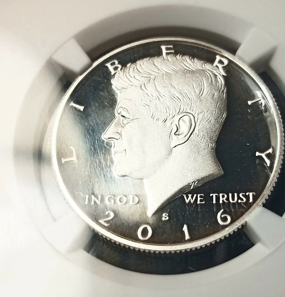 Mint Error 2016 S Silver Proof Kennedy PF 69 UC Early Releases Obv Struck Thru - Image 3 of 4