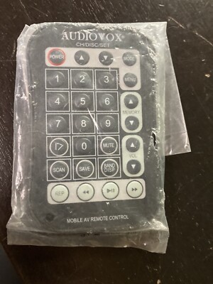 AUDIOVOX MOBILE AV REMOTE CONTROL