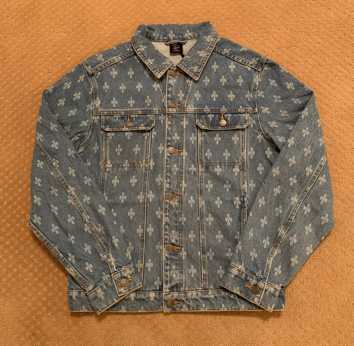 October’s Very Own New Monogram Denim Trucker Jacket Washed Indigo Small