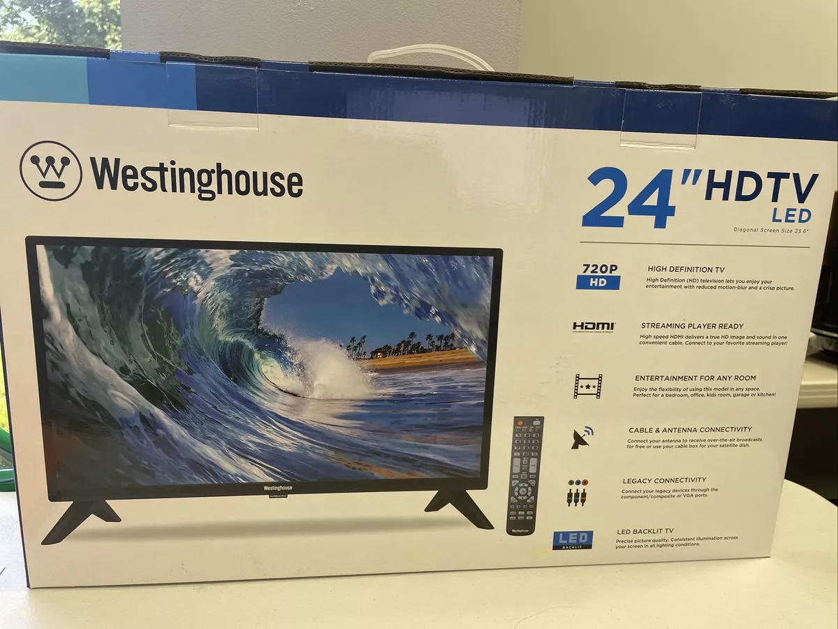 Desnudo conspiración Duplicar Westinghouse 24-Inch LED HDTV TV - HD 720P HDMI - WD24HX1201 - FREE SHIP |  eBay