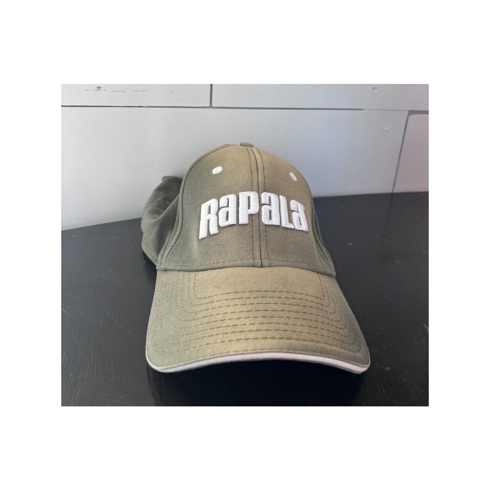 Rapala Green Beige Adjustable Baseball Cap Hat - image 1