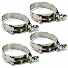 Squirrelly 1.5" Stainless-Steel T Bolt Clamp – Corrosion Resistant Hose Clamps w
