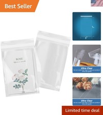 200 Count - 5" x 7" Cellophane Bags Self Sealing - Resealable Clear Poly Cell...