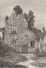LOIRE-ATLANTIQUE. Clisson. Entr&eacute;e de la prison des hommes 1880 old print