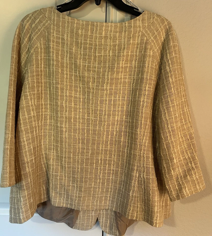 LAFAYETTE 148 New York  Blazer Beige  Jacket NWOT 16 - Image 4 of 4