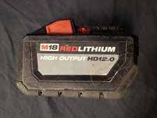 MILWAUKEE 48-11-1812 M18 RED LITHIUM HIGH OUTPUT HD12.0 BATTERY B26004539 