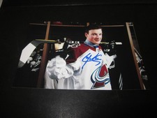 CALE MAKAR SIGNED AUTO COLORADO AVALANCHE 4X6 PHOTO- PRE NHL SIGNATURE # J21