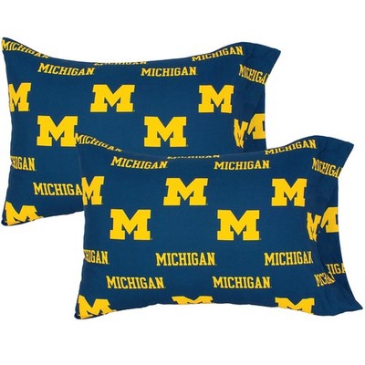 Pillowcase Pair Standard 20 x 30 Michigan Wolverines College Covers Everything