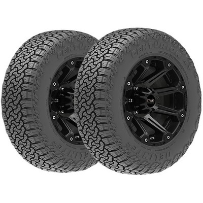 (QTY 2) LT245/75R16 Delinte Centurion A/T 120/116S LRE Black Wall Tires
