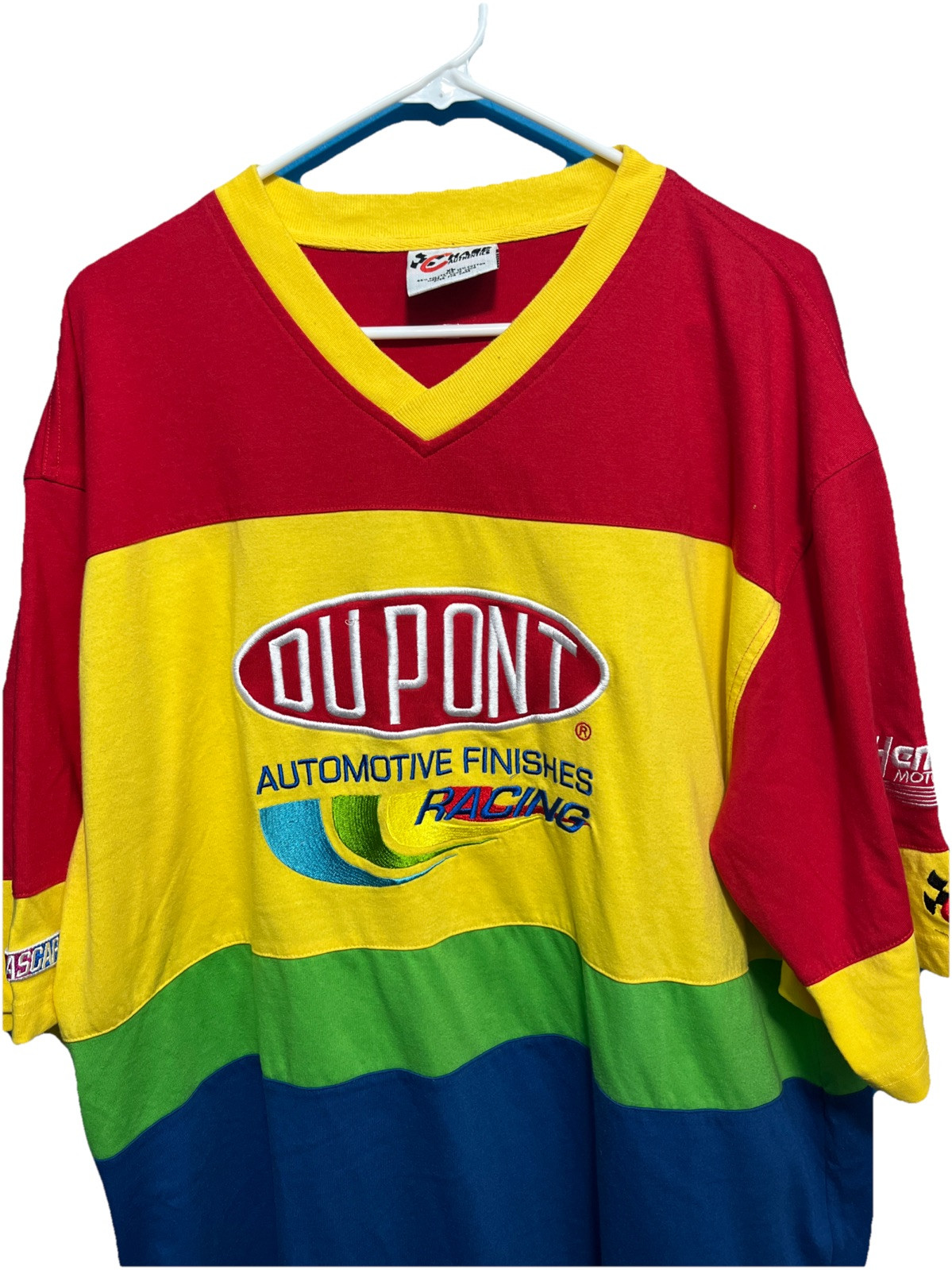 VTG NASCAR JEFF GORDON DUPONT AUTOMOTIVE RACING SHIRT MENS XL