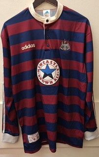 Men's Long sleeved Newcastle United Football Jersey Size XL by adidas CG E12