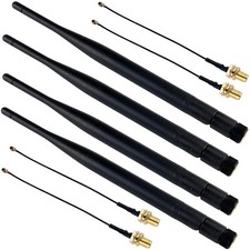 DIYmalls 915MHz LoRa Antenna 5dBi SMA Male 195mm  Female Cable for Black