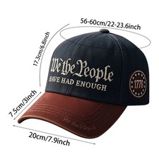 Vintage 250th Anniversary USA Hat We The People Have Had Enough Baseball Cap
