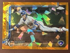 2025 Topps Chrome Sapphire Bobby Witt Jr Image Variation Orange Refractor /25 SP