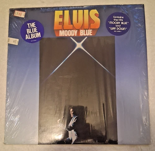 Elvis Presley "Moody Blue" Translucent Blue Vinyl LP- RCA AFL 1 -2428