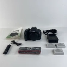 Canon EOS Rebel T4i  W/ 3 Batteries & Accessories For Parts/Repair  Error 20