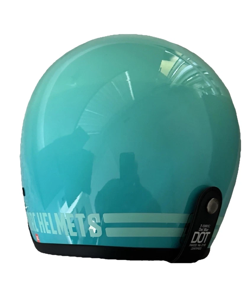 Casco TORC T-50 Del Mar verde azulado Cali cara abierta punto (XL) MC venta Foto 3 de 4