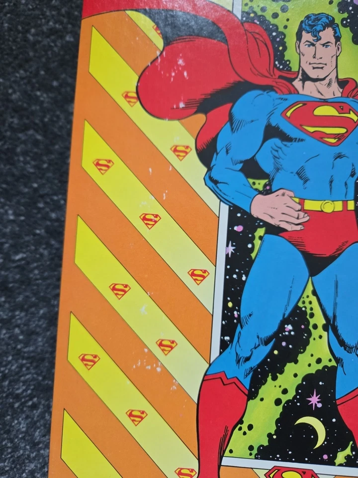 Rompecabezas Superman DC Comics 1989 vintage 200 piezas dorado años 80 sellado Foto 3 de 4